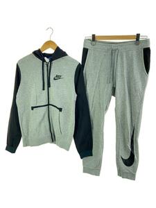 NIKE◆ジップパーカー/セットアップ/S/コットン/GRY/831815-063