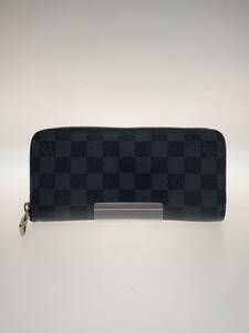 LOUIS VUITTON◆ジッピー・ウォレット・ヴェルティカル_ダミエ・グラフィット_BLK/PVC/BLK/メンズ