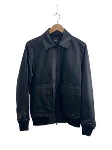 theory◆LAMB LEATHER SEAM DF/レザージャケット・ブルゾン/S/羊革/BLK