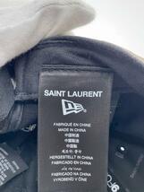 SAINT LAURENT◆キャップ/FREE/コットン/BLK/メンズ_画像5