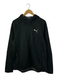 PUMA◆ジップパーカー/XL/ポリエステル/BLK