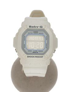 CASIO◆クォーツ腕時計・Baby-G/デジタル/WHT/WHT