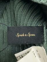 Spick&Span◆ニットベスト(薄手)/-/コットン/GRN/無地/21-080-200-7100-2-0_画像3