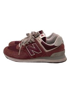 NEW BALANCE◆WL574/ボルドー/23cm/BRD/スウェード