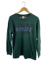 Supreme◆長袖Tシャツ/M/コットン/GRN/プリント/16AW/Blade Grid L/S Tee_画像1