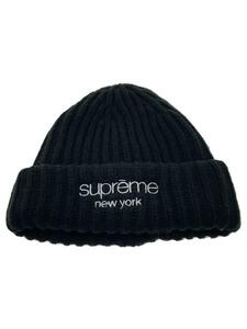 Supreme◆ニットキャップ/FREE/アクリル/BLK/メンズ/classic LOGO