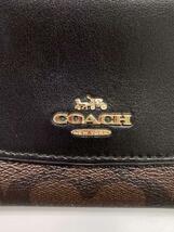 COACH◆長財布/-/BLK/レディース/F54022/使用感有_画像3