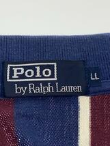 POLO RALPH LAUREN◆ポロシャツ/XL/コットン/NVY/ストライプ_画像3