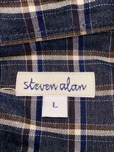 Steven Alan◆長袖シャツ/L/コットン/PUP/チェック_画像3