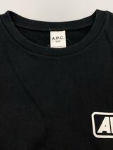 A.P.C.◆スウェット/S/コットン/BLK/USAロゴ_画像6