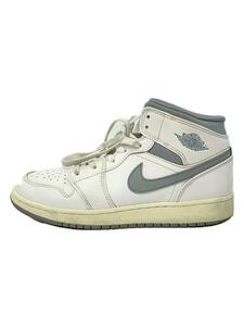 NIKE◆AIR JORDAN 1 MID_エアジョーダン 1 ミッド/24.5cm/WHT