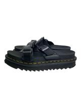 Dr.Martens◆サンダル/UK7/BLK/レザー/AW009_画像1