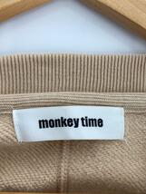 MONKEY TIME◆スウェット/XL/コットン/BEG/無地/8312-113-0002_画像3