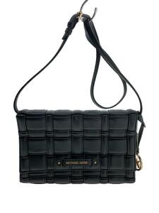 MICHAEL KORS◆ショルダーバッグ/フェイクレザー/BLK/32S1G2IC7U