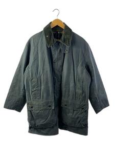 Barbour◆90s/A205 BORDER JACKET/オイルドジャケット /42/コットン/NVY/無地/A205