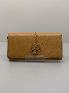 TORY BURCH◆長財布/-/ブラウン/無地/レディース/77098