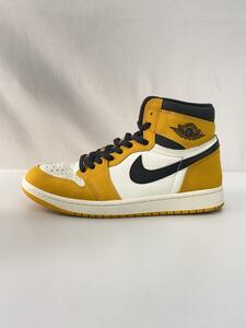 NIKE◆AIR JORDAN 1 RETRO HIGH OG_エアジョーダン 1 レトロ ハイ/27cm/YLW/PVC