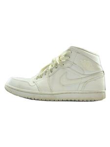 NIKE◆AIR JORDAN 1 MID/26.5cm/WHT/554724-130