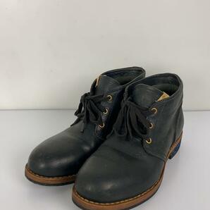 visvim◆WILLY BOOTS-FOLK/レースアップブーツ/US8.5/ブラック/レザーの画像2