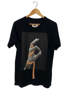 MM6◆HAND SIGN PRINTED TEE/Tシャツ/S/コットン/BLK/S52GC0115