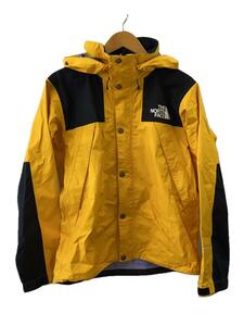 THE NORTH FACE◆MOUNTAIN RAINTEX JACKET_マウンテンレインテックスジャケット/M/ナイロン/YLW/無地