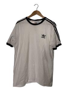 adidas◆Tシャツ/2xo/コットン/WHT/無地