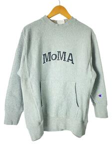 Champion◆チャンピオン×MoMA/Limited Edition リバースウィーブスウェット/M/グレー/ホンジュラス