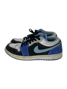 NIKE◆AIR JORDAN 1 LOW_エアジョーダン1 ロー/26.5cm/BLU/レザー