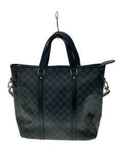 LOUIS VUITTON◆タダオPM_ダミエ・グラフィット_BLK/PVC/BLK