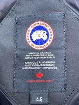 CANADA GOOSE◆ダウンジャケット/ブラック/無地/使用感有_画像3