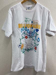 BILLIONAIRE BOYS CLUB◆Tシャツ/L/コットン/WHT/無地/821-1213