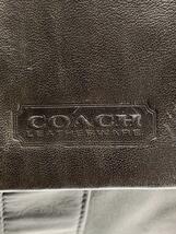 COACH◆ボストンバッグ/レザー/BLK/無地/4109_画像5