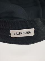 BALENCIAGA◆キャップ/-/コットン/BLK/レディース_画像5