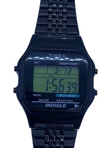 TIMEX◆クォーツ腕時計/デジタル/ステンレス/ブラック/TW2V22500