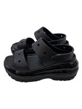 crocs◆Classic Mega Crush Sandal/サンダル/24cm/BLK/PVC/207989/_画像1