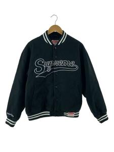 Supreme◆22AW/Doughboy Twill Varsity Jacket/M/コットン/BLK/無地