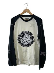 GALFY◆カットソー/L/コットン/WHT/124015