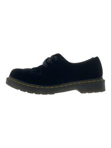 Dr.Martens◆3ホールベルベットシューズ/シューズ/UK8/BLK/ベロア/24747