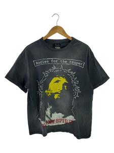 SAINT MICHAEL◆23AW/B FOR REAPER SS TEE/L/コットン/GRY/SM-A23-0000-002