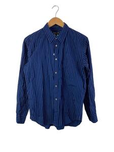 COMME des GARCONS HOMME DEUX◆長袖シャツ/S/コットン/BLU/ストライプ/DE-B057