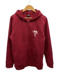 STUSSY◆ジップパーカー/M/コットン/BRD