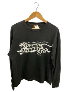 HUMAN MADE◆トップス/L/コットン/BLK