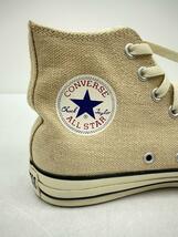 CONVERSE◆ハイカットスニーカー/25.5cm/BEG/ヘンプ/1C298_画像9