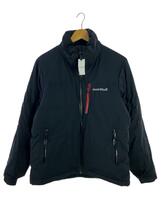 mont-bell◆PERMAFROST DOWN PARKA_パーマフロスト ダウンパーカ/XS/ナイロン/BLK/フード欠品_画像1