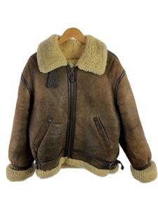 MILITARY* flight jacket /38/ leather /BRW