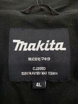 makita◆ジャケット/-/-/ブラック/無地/CJ205DZ4L_画像3