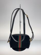 GUCCI◆オフディア/ショルダーバッグ/スウェード/BLK/517350 93075_画像3