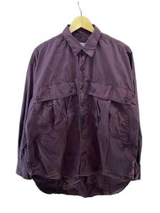 KATHARINE HAMNETT◆ORGANIC COTTON WORK SHIRT/L/コットン/BRD/無地/169410204