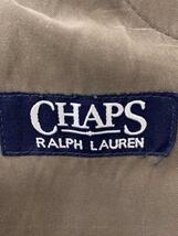 CHAPS RALPH LAUREN◆ステンカラーコート/襟レザー/サイズ表記38S/ポリエステル/BRW_画像3