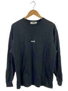 MSGM◆長袖Tシャツ/S/コットン/BLK/2840MM160